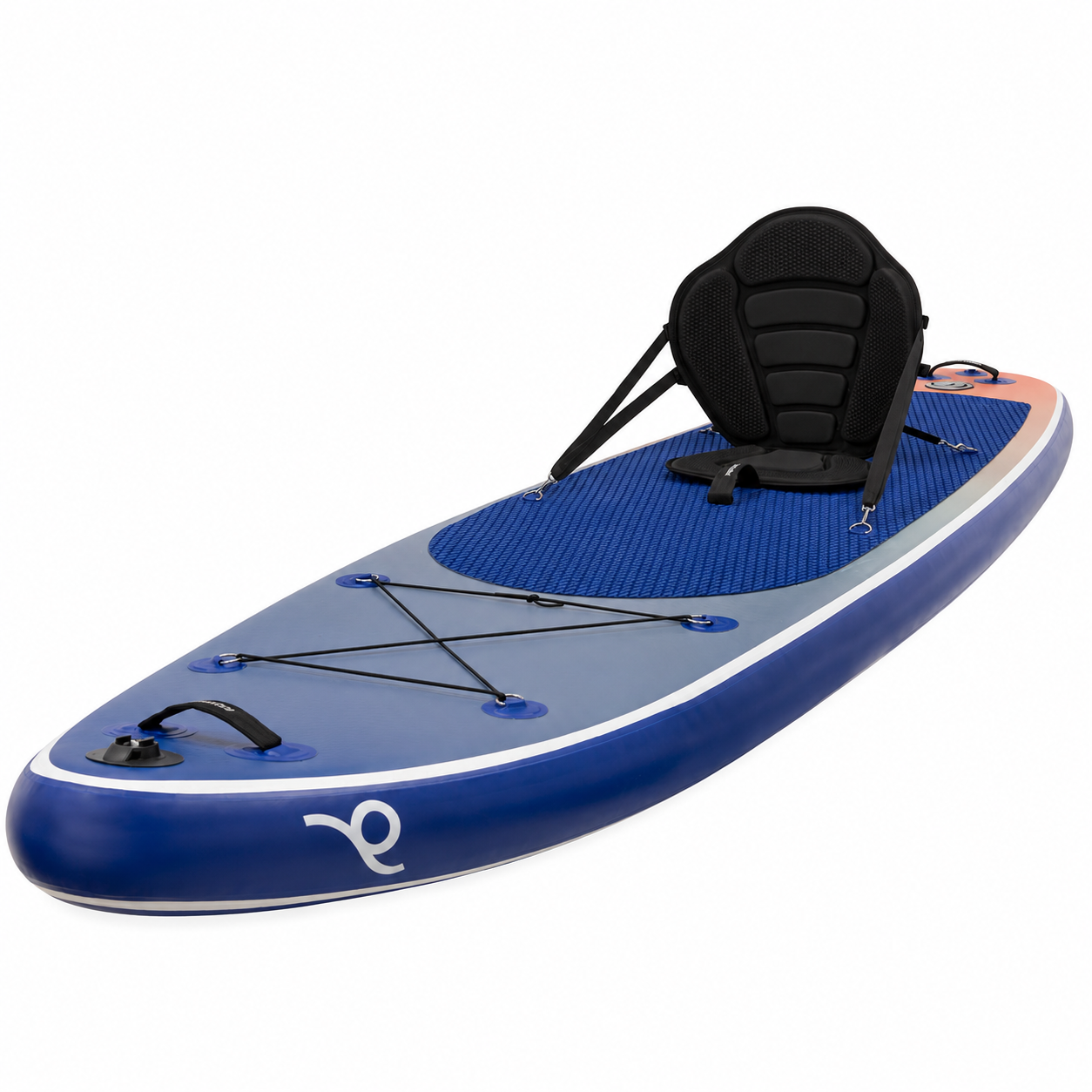 Set placa gonflabila Stand Up PaddleBoard 350x84x15 cm, cu pompa, scaun kayak, kit de reparatii, geanta de transport, vasla 2 in 1, maxim 220 kg, albastru - imagine 18