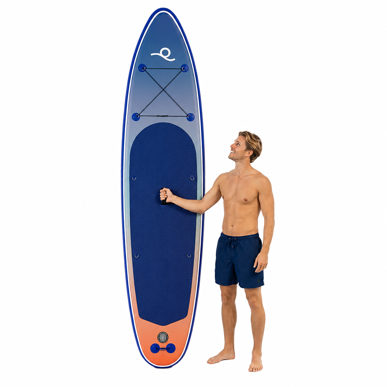 Set placa gonflabila Stand Up PaddleBoard 350x84x15 cm, cu pompa, scaun kayak, kit de reparatii, geanta de transport, vasla 2 in 1, maxim 220 kg, albastru - imagine 27