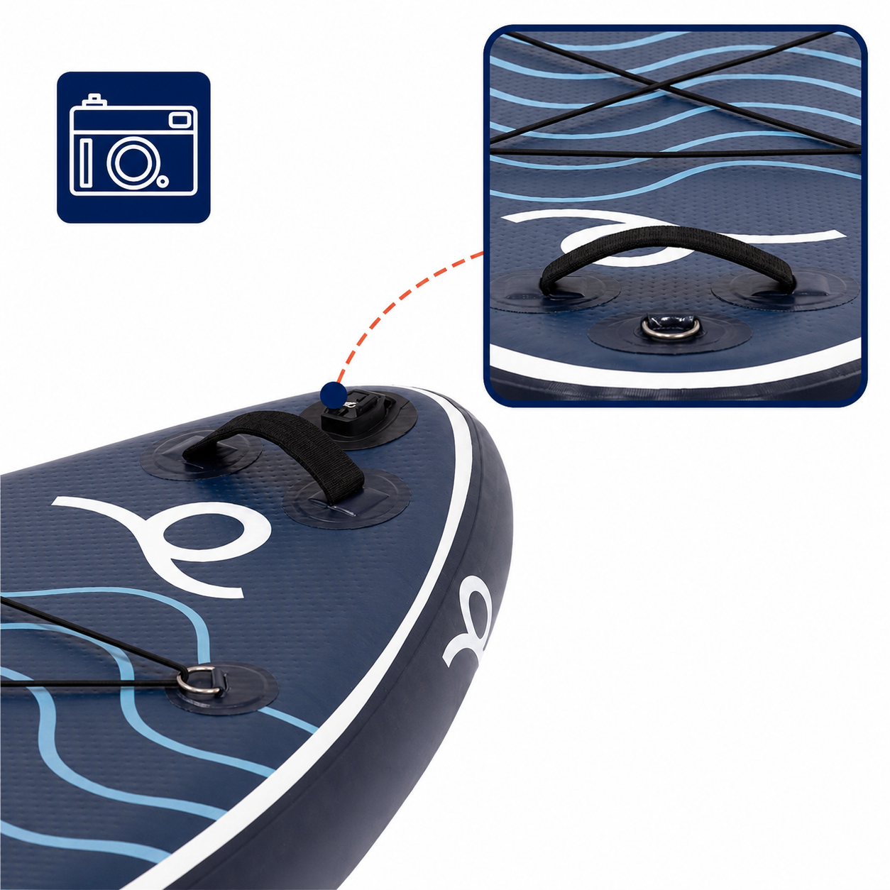 Set placa gonflabila Stand Up PaddleBoard 320x84x15 cm, cu pompa, scaun kayak, kit de reparatii, geanta de transport, vasla 2 in 1, maxim 180 kg, albastru - imagine 12