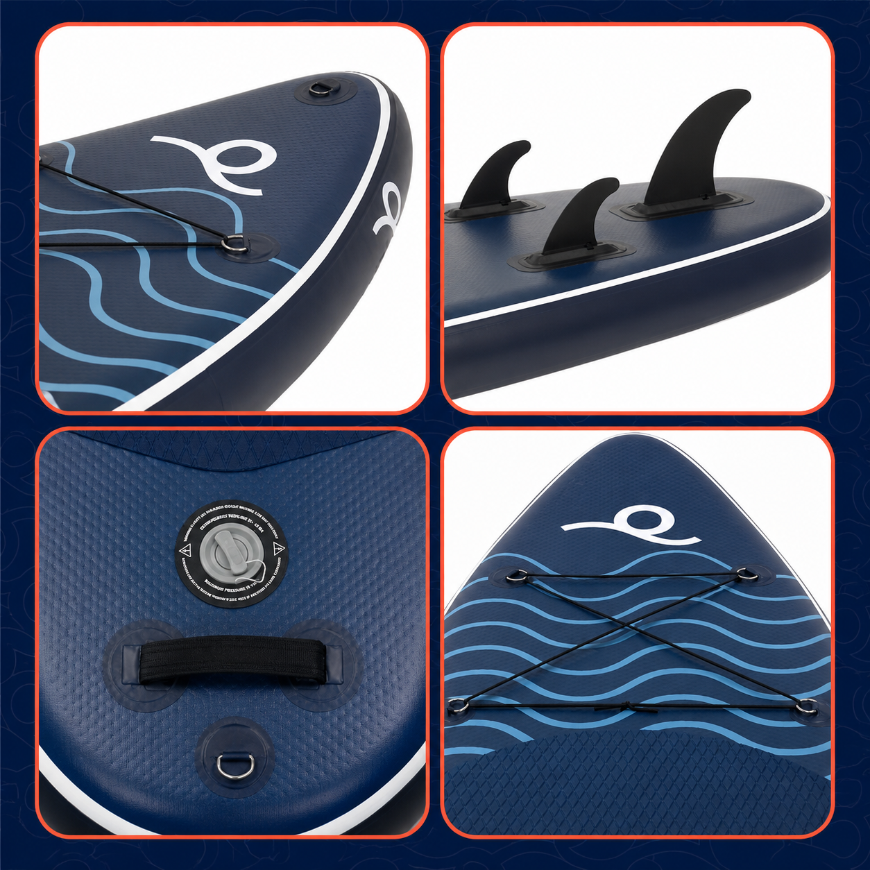 Set placa gonflabila Stand Up PaddleBoard 320x84x15 cm, cu pompa, scaun kayak, kit de reparatii, geanta de transport, vasla 2 in 1, maxim 180 kg, albastru - imagine 15