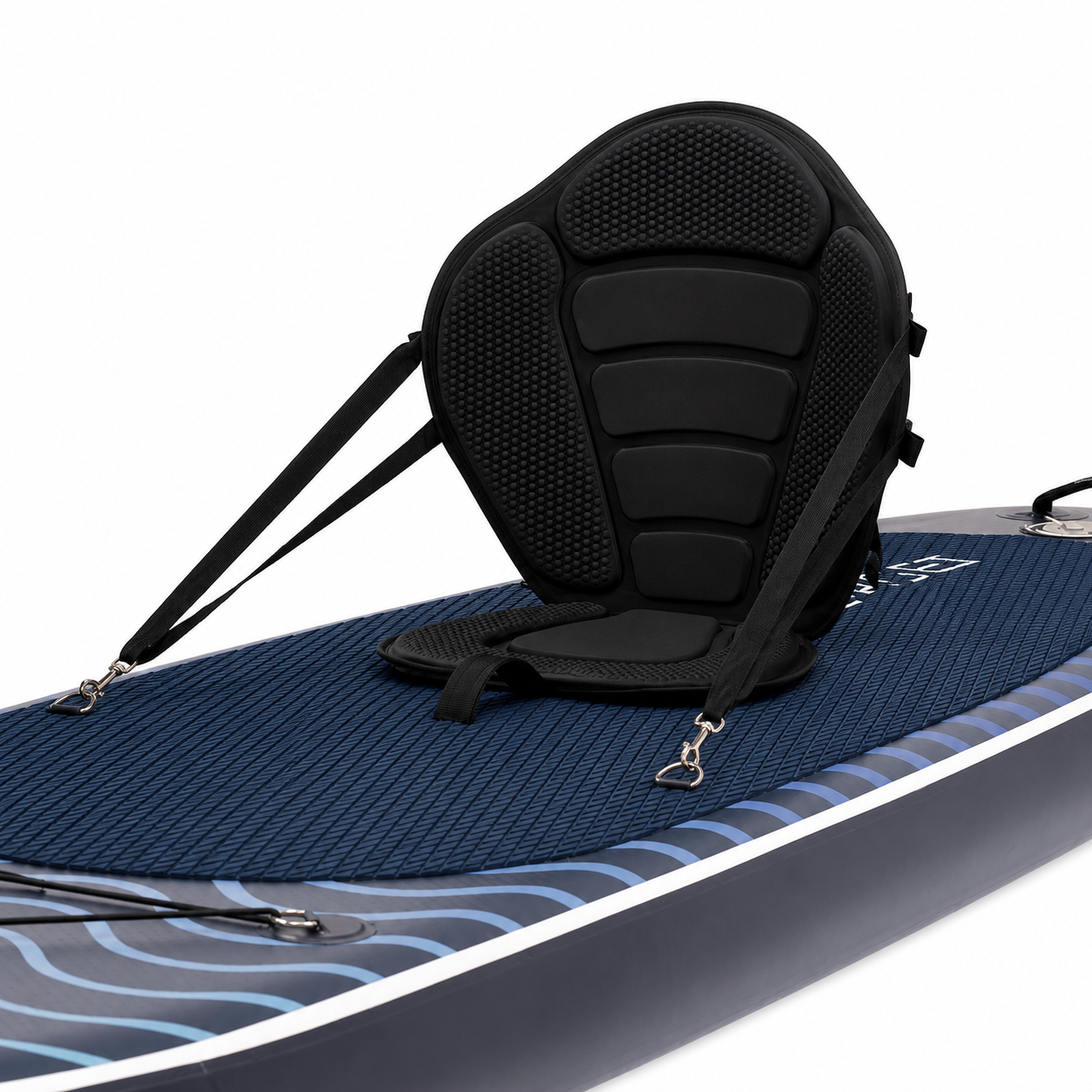Set placa gonflabila Stand Up PaddleBoard 320x84x15 cm, cu pompa, scaun kayak, kit de reparatii, geanta de transport, vasla 2 in 1, maxim 180 kg, albastru - imagine 17