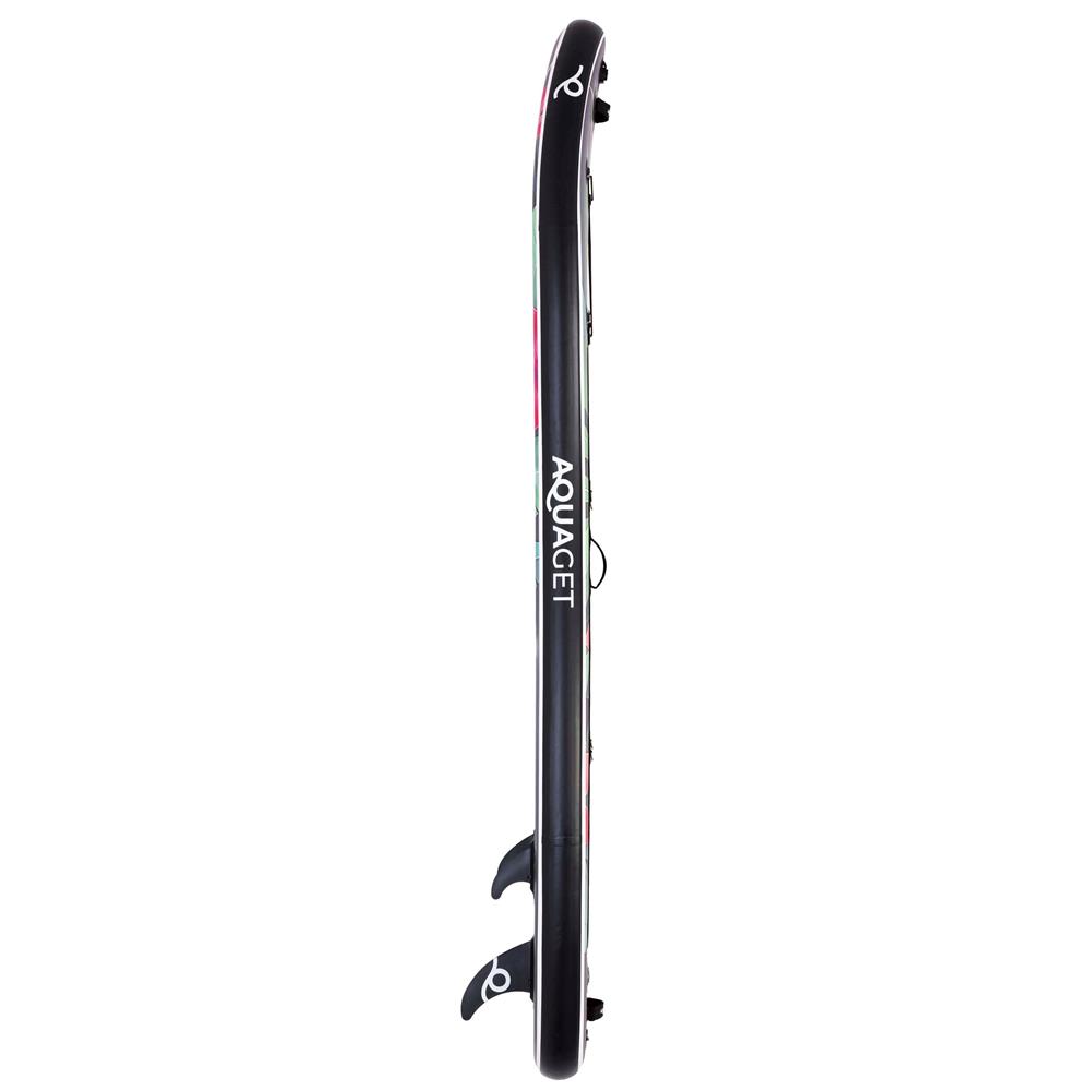 Set placa gonflabila Stand Up PaddleBoard 320x81x15 cm, cu pompa, scaun kayak, kit de reparatii, geanta de transport, vasla 2 in 1, maxim 150 kg, mov floral - imagine 13
