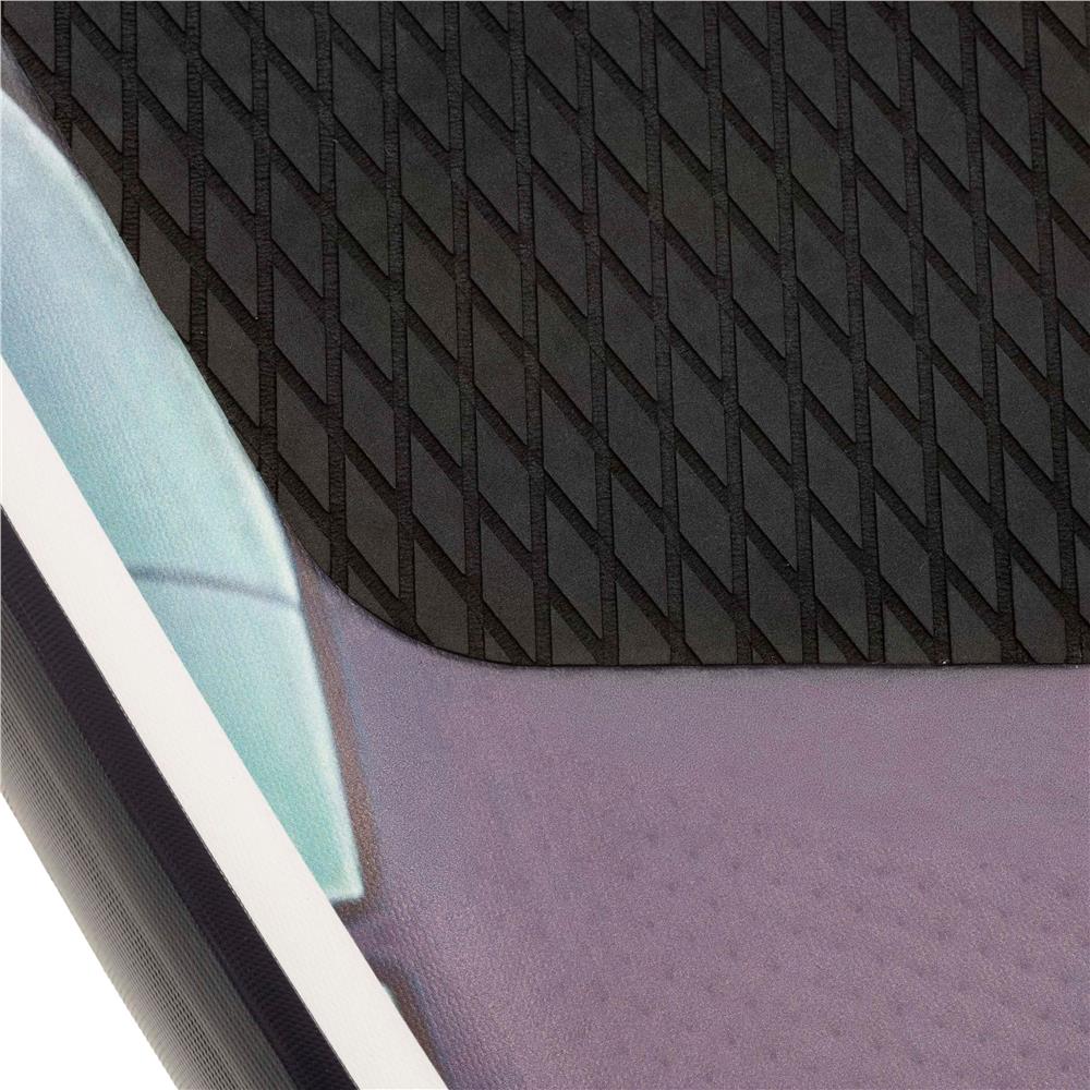 Set placa gonflabila Stand Up PaddleBoard 320x81x15 cm, cu pompa, scaun kayak, kit de reparatii, geanta de transport, vasla 2 in 1, maxim 150 kg, mov floral - imagine 24