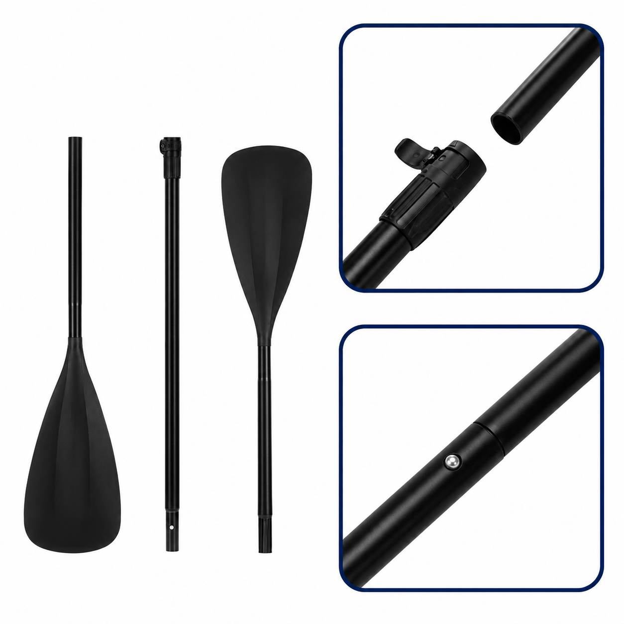 Set placa gonflabila Stand Up PaddleBoard 320x81x15 cm, cu pompa, scaun kayak, kit de reparatii, geanta de transport, vasla 2 in 1, maxim 150 kg, mov floral - imagine 32