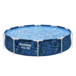 Piscina cadru metalic rotunda Bestway 56985 Steel Pro Frame, 305x66 cm, 4.000 litri