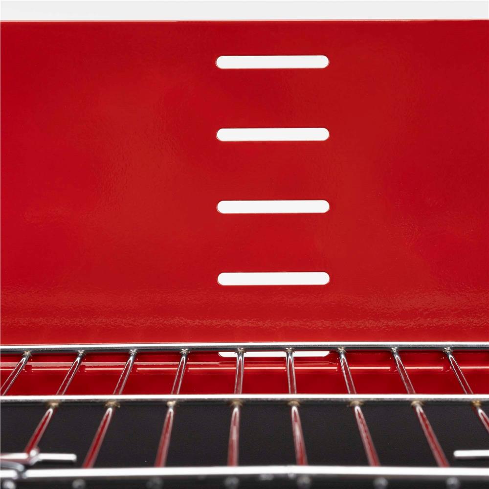 Gratar portabil pe carbuni cu raft lateral, suprafata gatire reglabila pe 5 niveluri, din otel, 85x41x78 cm - imagine 11
