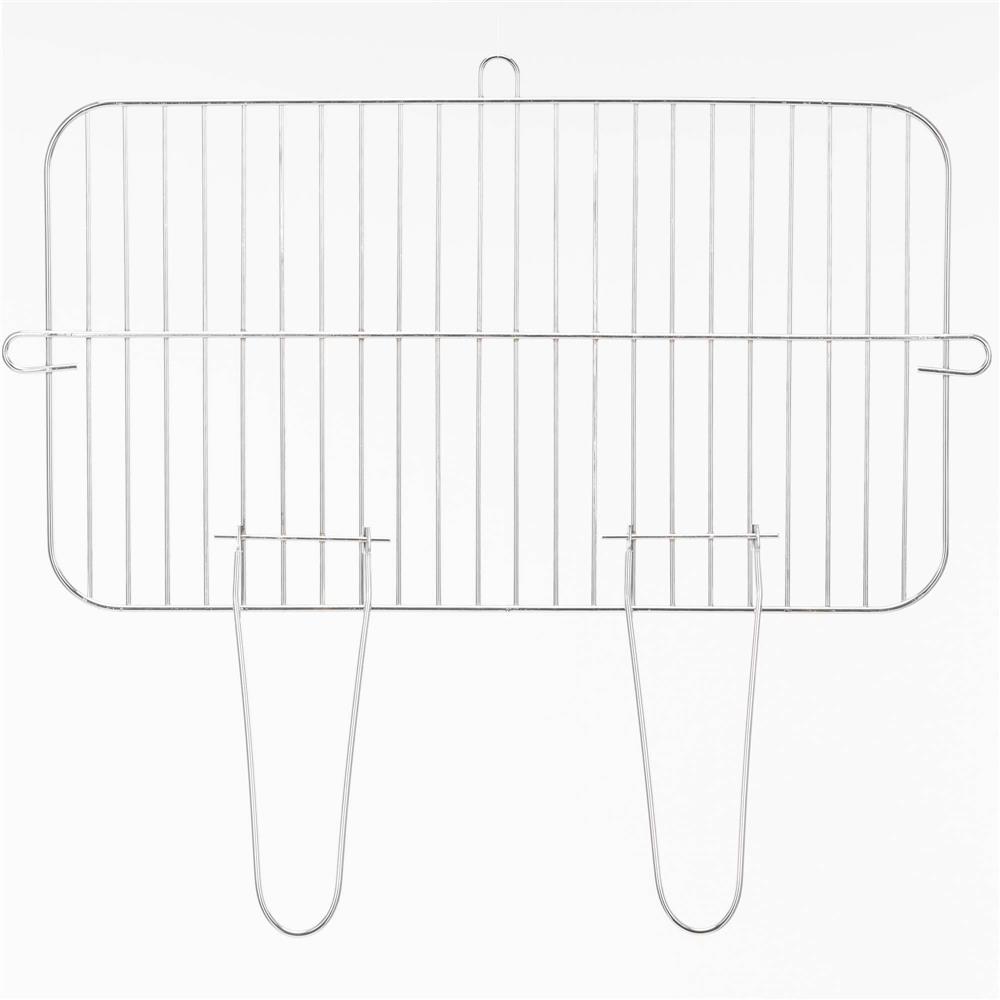 Gratar portabil pe carbuni cu raft lateral, suprafata gatire reglabila pe 5 niveluri, din otel, 85x41x78 cm - imagine 7