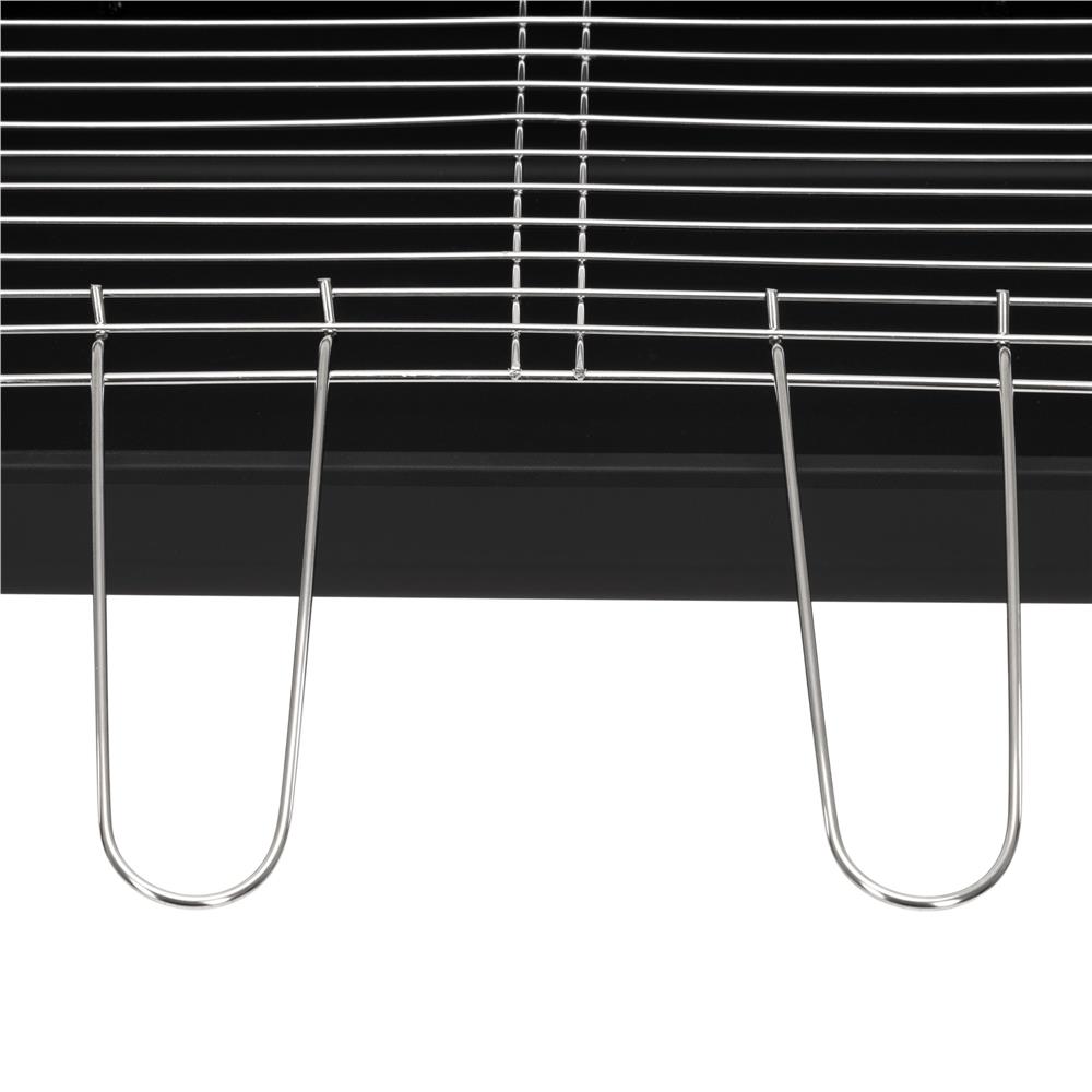 Gratar portabil pe carbuni cu rotisor, rafturi laterale, suprafata gatire reglabila pe 5 niveluri, 95x41x78 cm - imagine 11