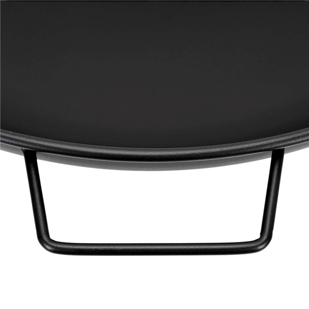 Semineu de exterior tip bol, focar cu manere laterale, din otel, 58x23 cm, negru - imagine 11