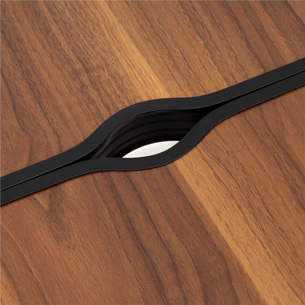 Set masa pliabila de camping cu 4 scaune, inaltime reglabila, aluminiu si MDF, 120x60x71 cm, maro si negru - imagine 21