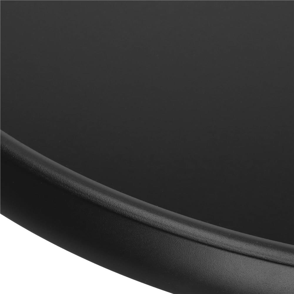 Masa rotunda pentru gradina sau balcon, blat din sticla securizata fumurie, 60 x 70 cm, negru - imagine 17