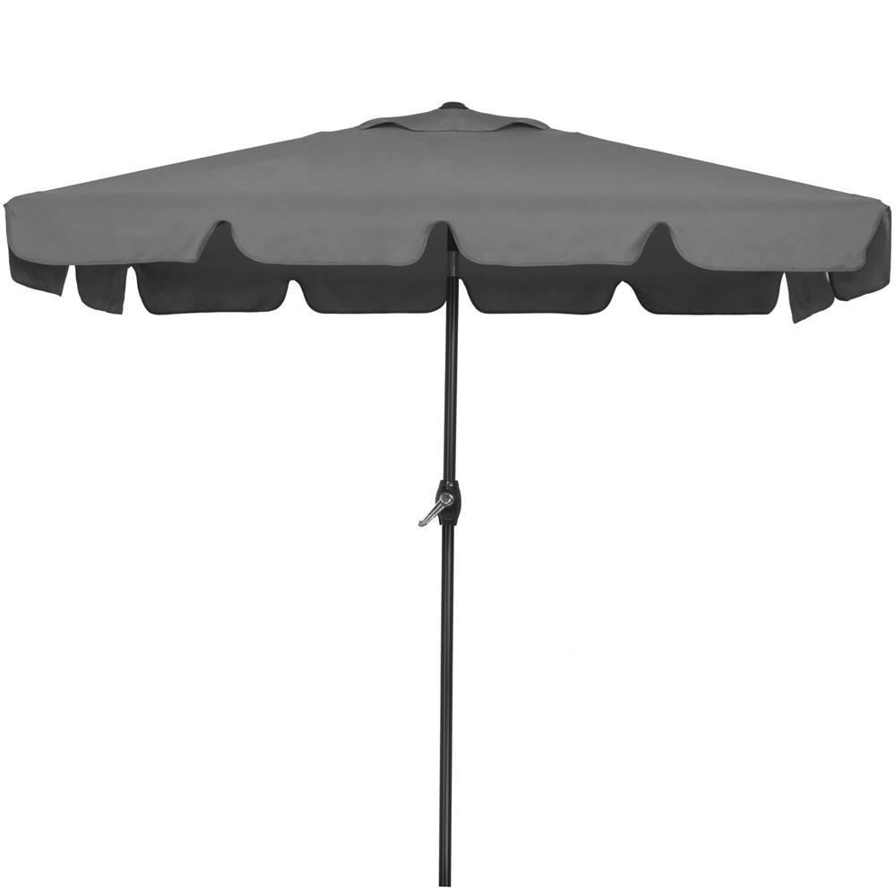 Umbrela terasa sau gradina reglabila, inclinare 2 directii, protectie UV UPF 50+, 195x122 cm, gri inchis - imagine 18