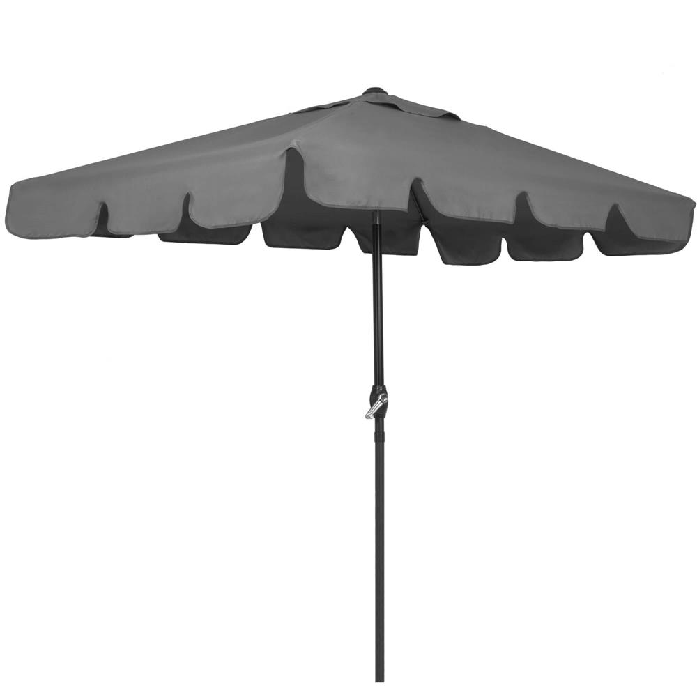 Umbrela terasa sau gradina reglabila, inclinare 2 directii, protectie UV UPF 50+, 195x122 cm, gri inchis - imagine 19