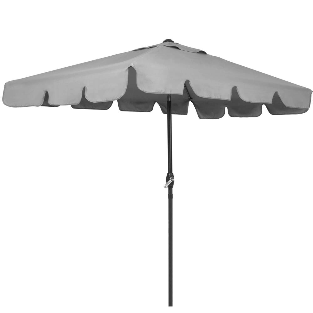 Umbrela terasa sau gradina reglabila, inclinare 2 directii, protectie UV UPF 50+, 195x122 cm, gri deschis - imagine 19