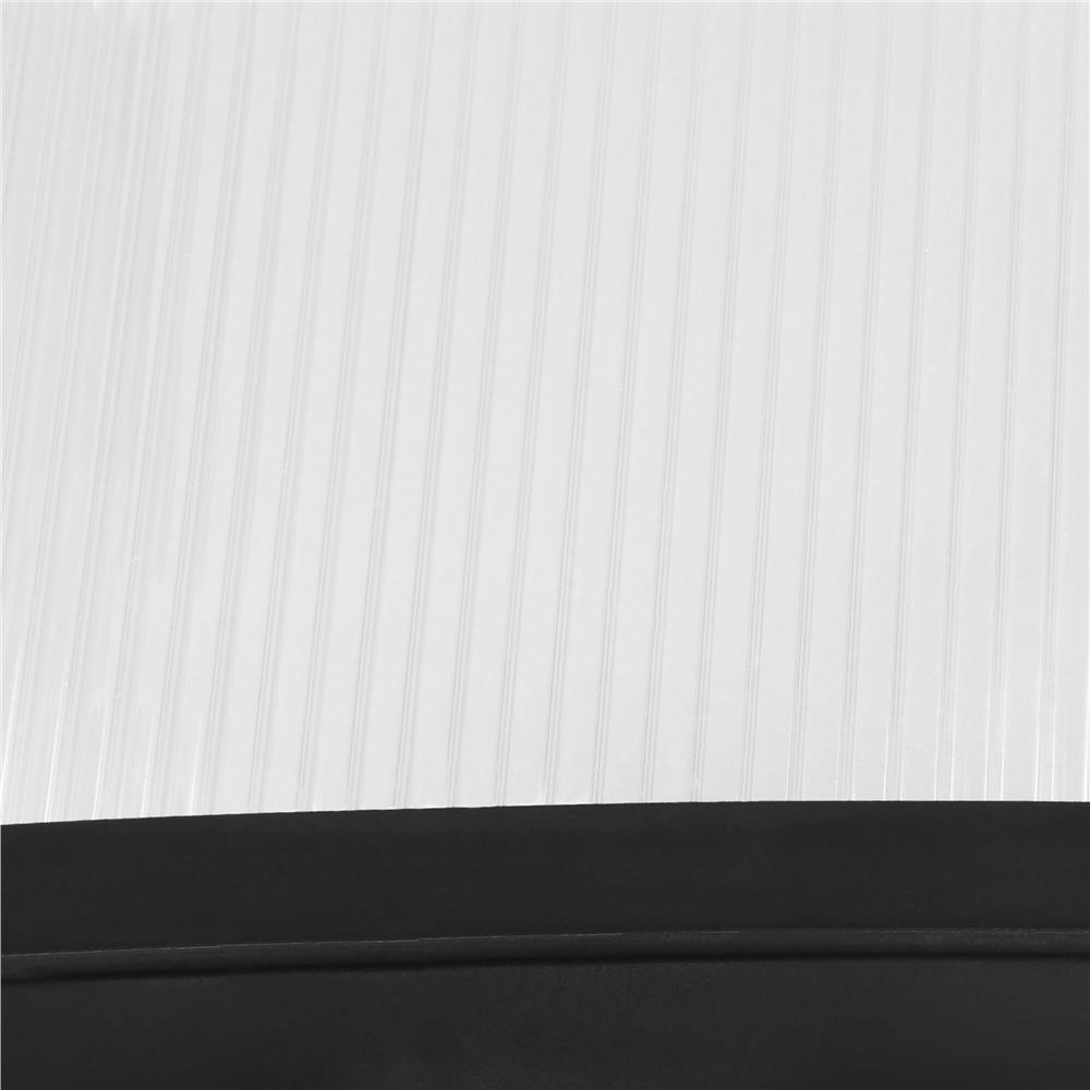 Copertina dubla protectie usa si fereastra, policarbonat cu protectie UV, 200 x 100 cm, negru transparent - imagine 12