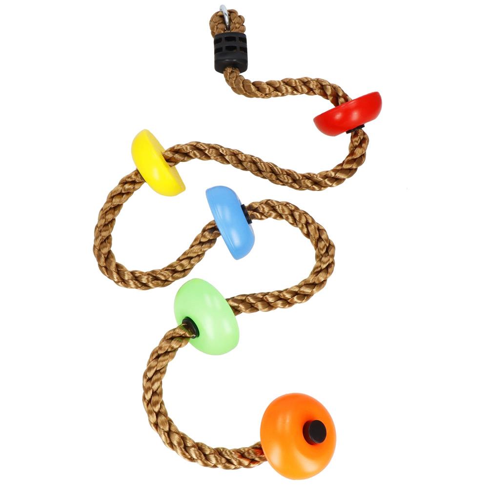 Franghie de catarare pentru copii, 5 trepte, 190 cm, multicolora - imagine 11