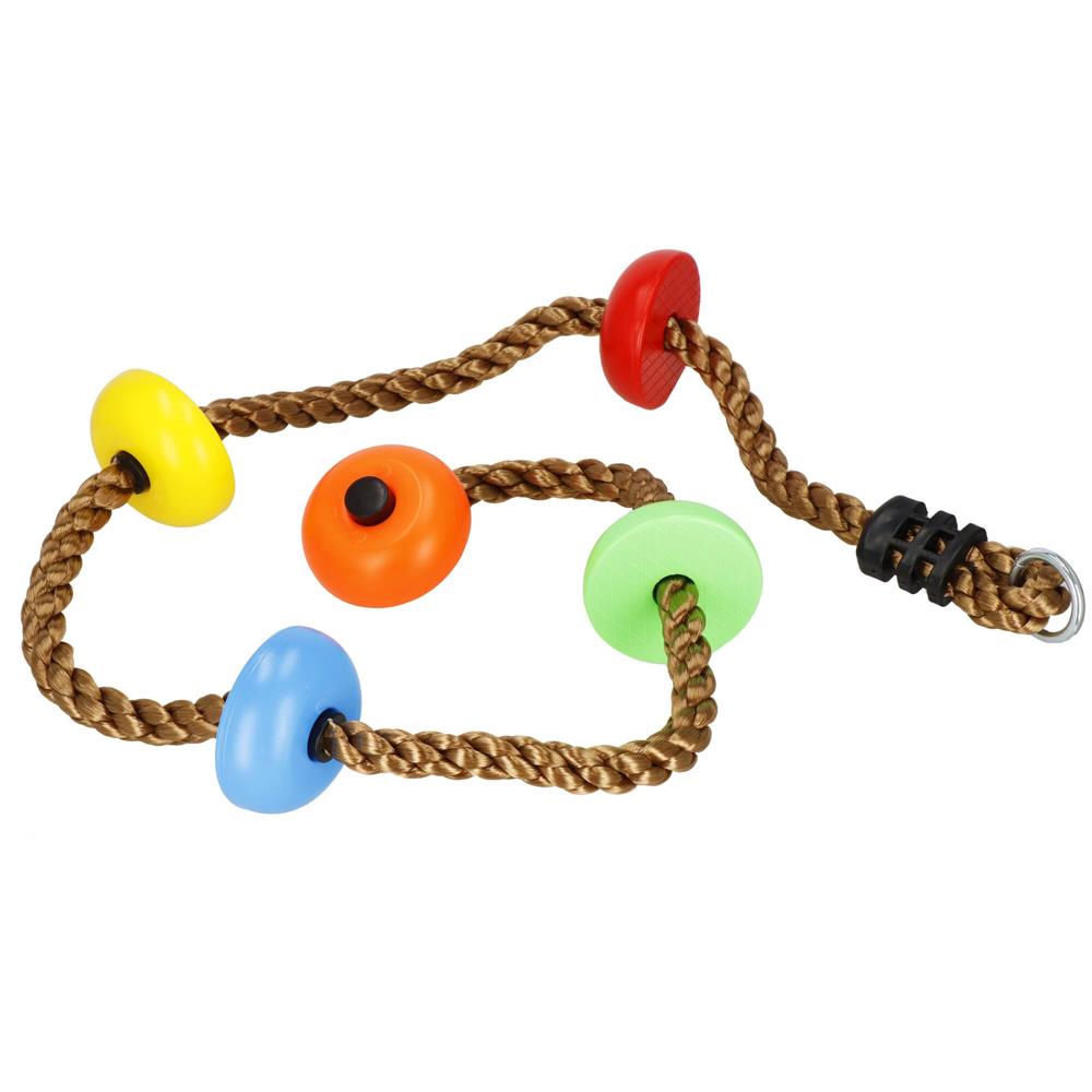 Franghie de catarare pentru copii, 5 trepte, 190 cm, multicolora - imagine 12
