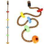 Franghie de catarare pentru copii, 5 trepte, 190 cm, multicolora