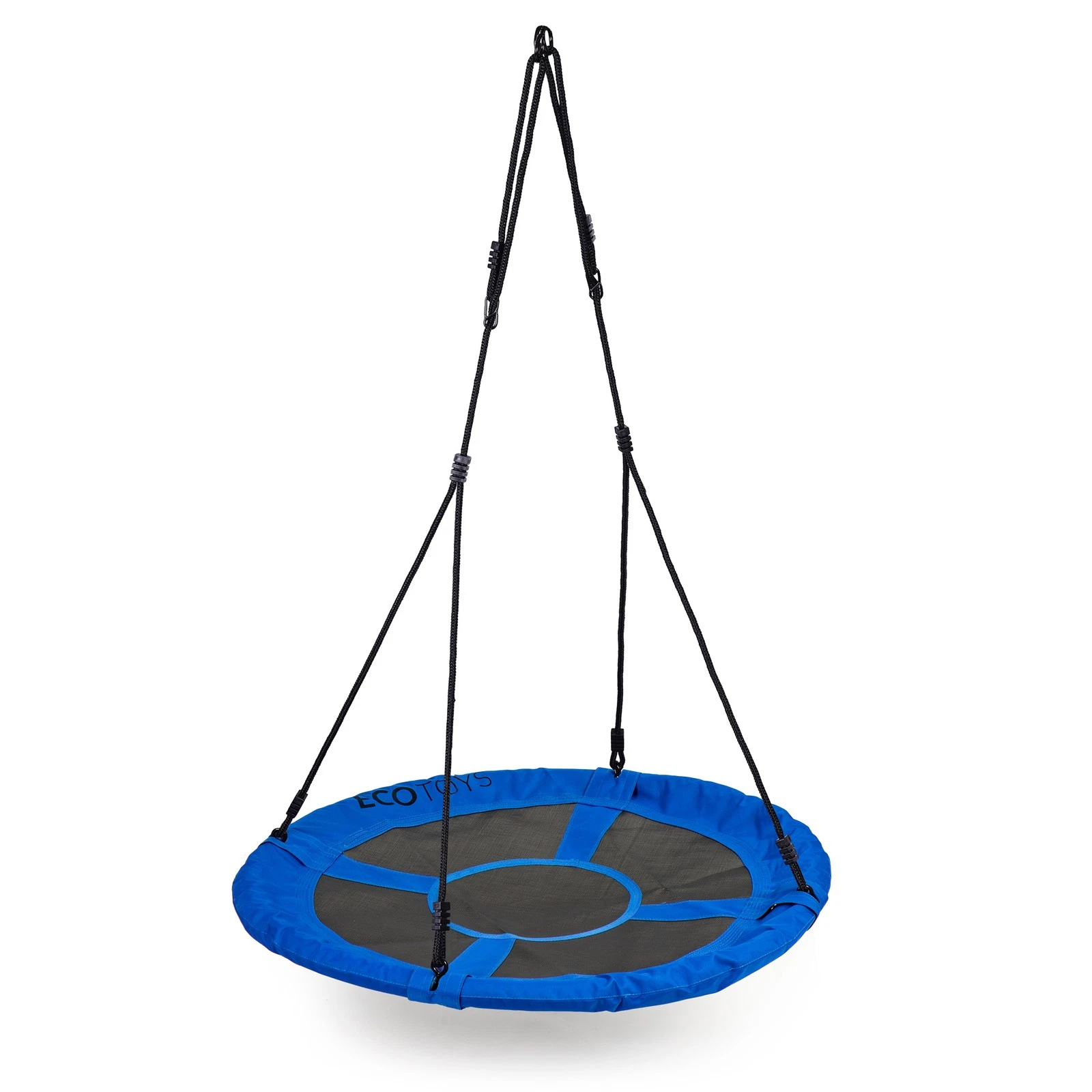 Leagan gradina tip cuib, diametru 100 cm, reglabil pe inaltime, maxim 150 kg, albastru - imagine 3