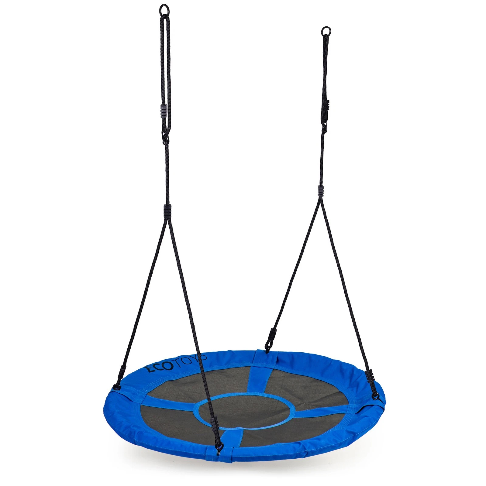 Leagan gradina tip cuib, diametru 100 cm, reglabil pe inaltime, maxim 150 kg, albastru - imagine 4