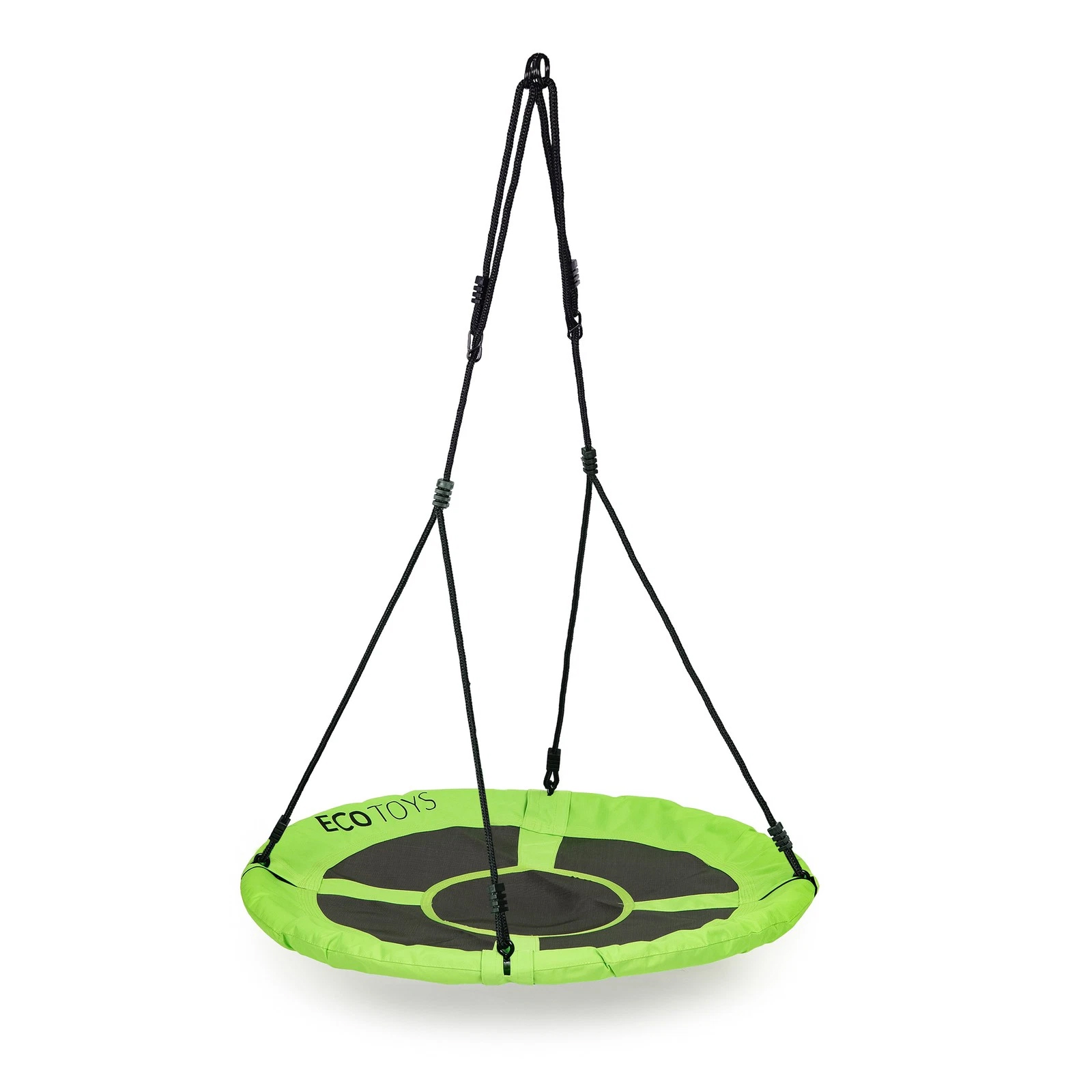 Leagan gradina tip cuib, diametru 100 cm, reglabil pe inaltime, maxim 150 kg, verde - imagine 4