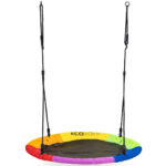 Leagan gradina tip cuib, diametru 100 cm, reglabil pe inaltime, maxim 150 kg, multicolor