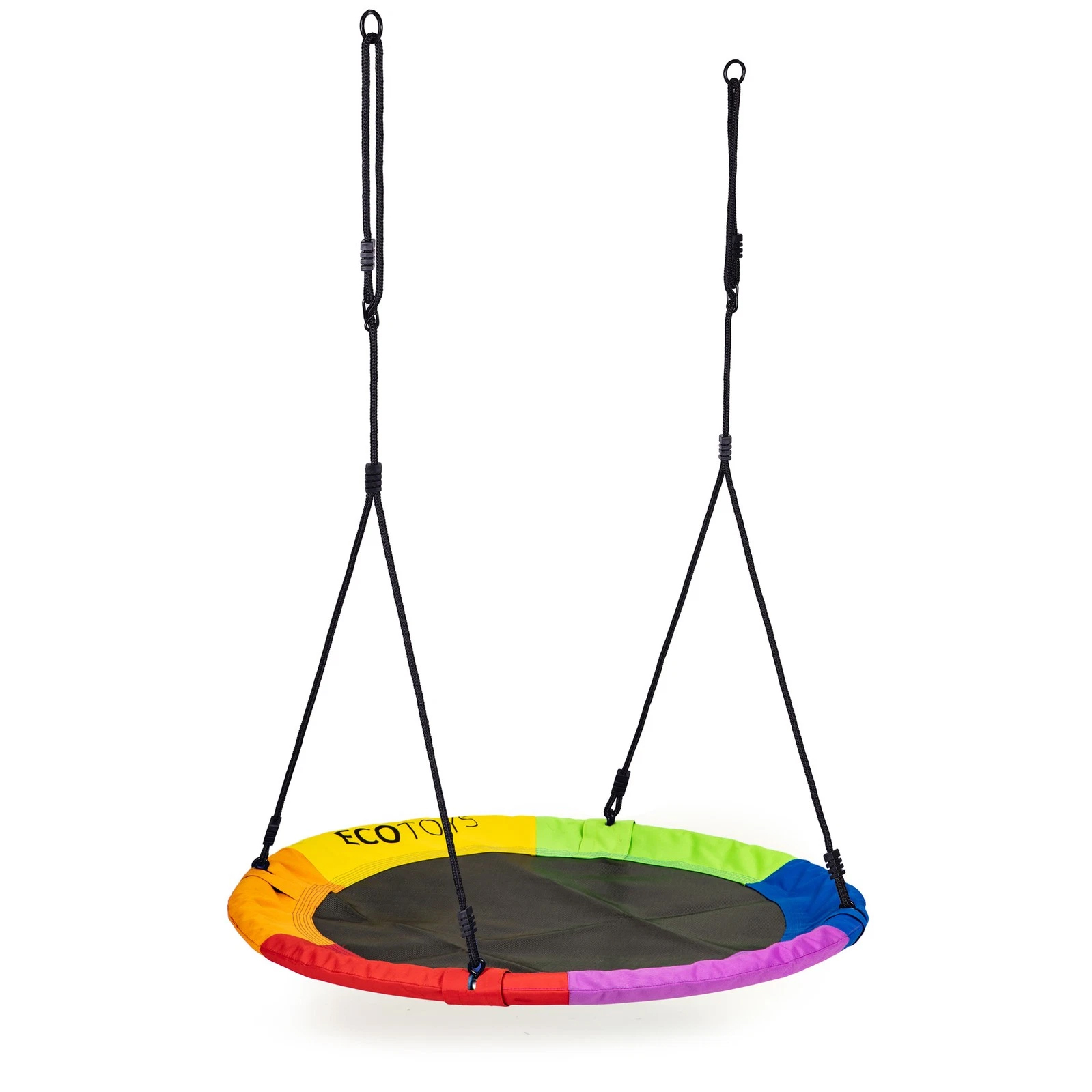 Leagan gradina tip cuib, diametru 100 cm, reglabil pe inaltime, maxim 150 kg, multicolor - imagine 3