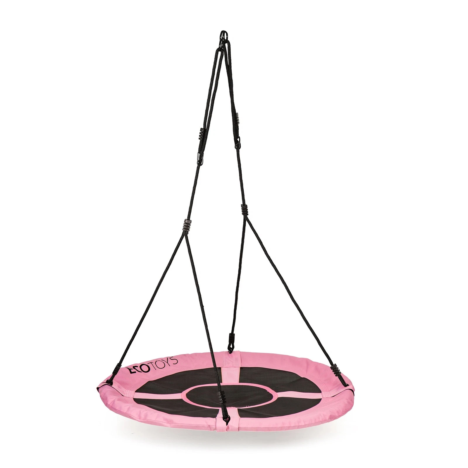 Leagan gradina tip cuib, diametru 100 cm, reglabil pe inaltime, maxim 150 kg, roz - imagine 3