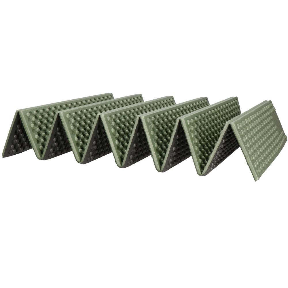 Saltea pliabila pentru camping sau plaja, 182x60 cm, spuma XPE, termoizolanta, pliere armonica, 12 segmente, verde - imagine 10