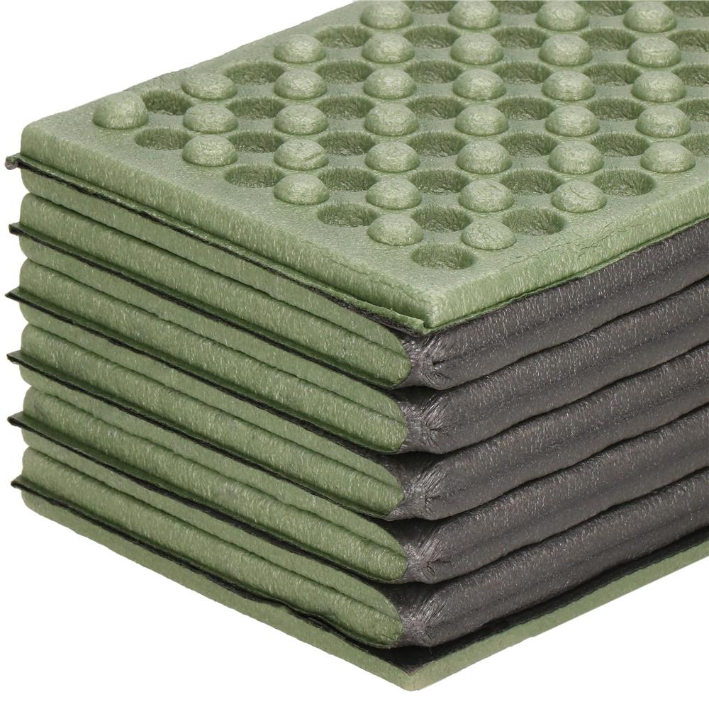 Saltea pliabila pentru camping sau plaja, 182x60 cm, spuma XPE, termoizolanta, pliere armonica, 12 segmente, verde - imagine 11