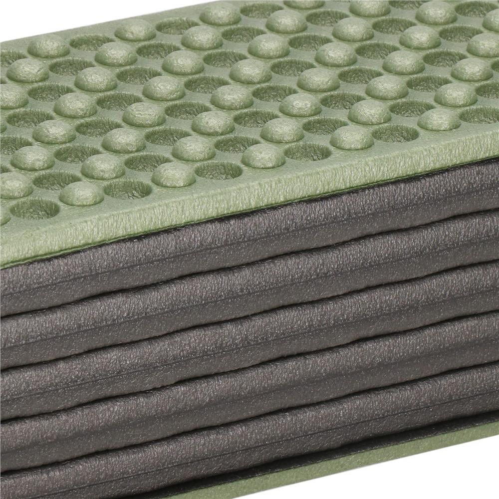 Saltea pliabila pentru camping sau plaja, 182x60 cm, spuma XPE, termoizolanta, pliere armonica, 12 segmente, verde - imagine 12