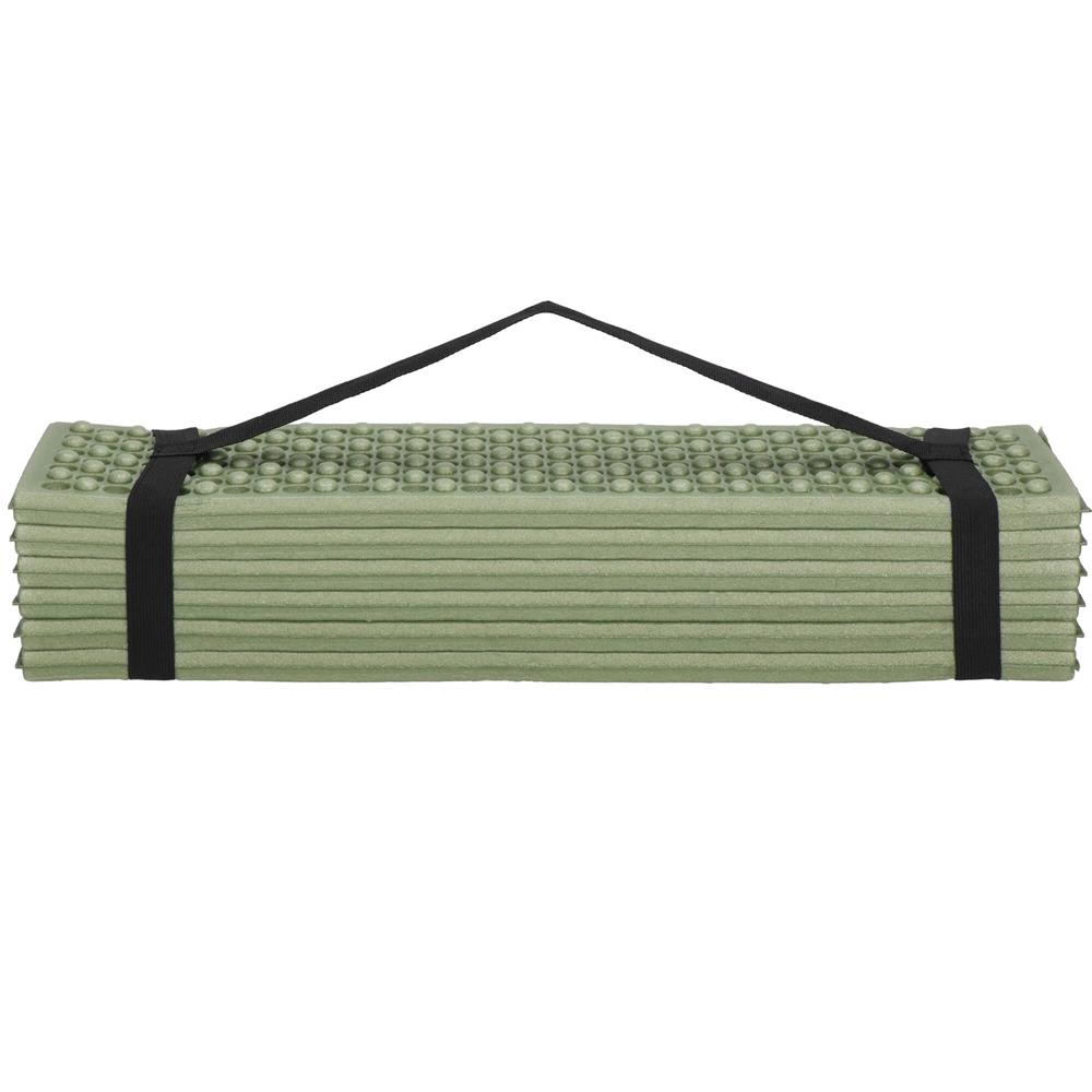 Saltea pliabila pentru camping sau plaja, 182x60 cm, spuma XPE, termoizolanta, pliere armonica, 12 segmente, verde - imagine 22