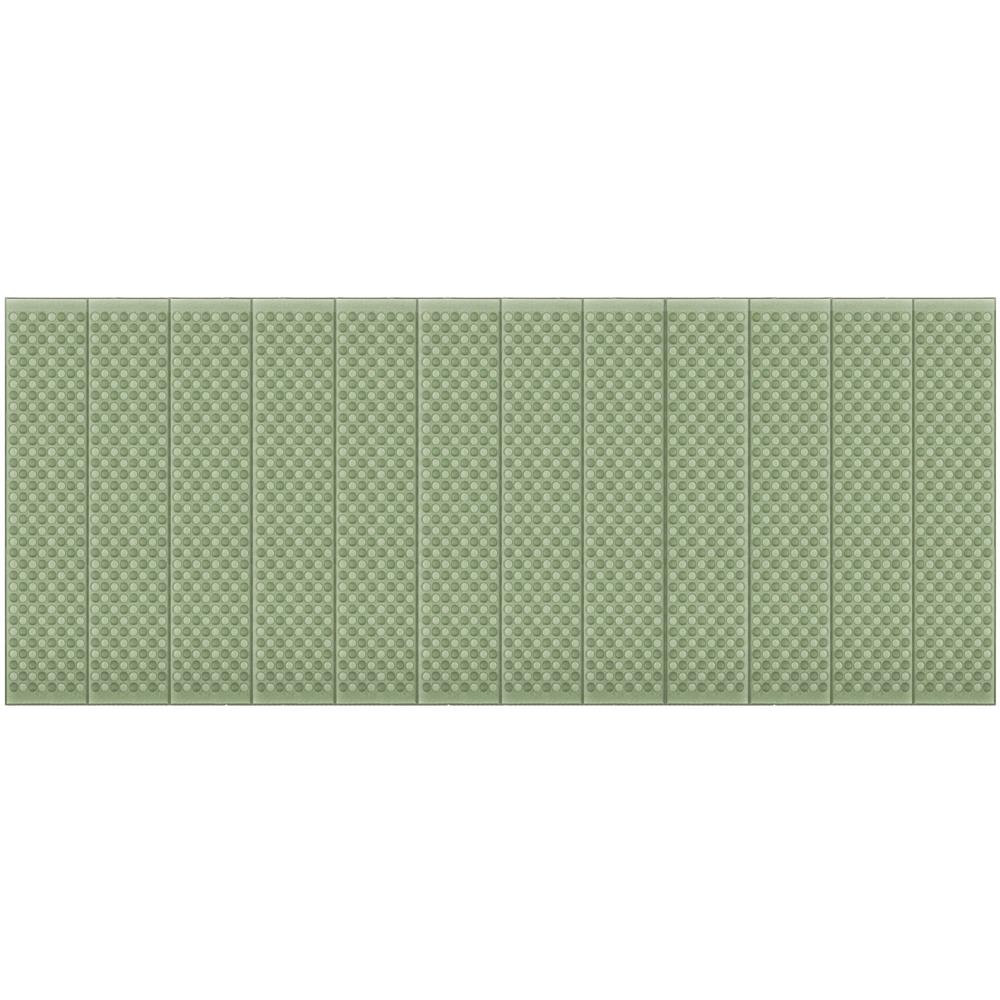 Saltea pliabila pentru camping sau plaja, 182x60 cm, spuma XPE, termoizolanta, pliere armonica, 12 segmente, verde - imagine 23