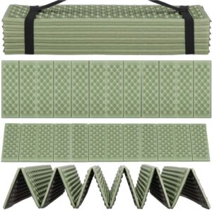 Saltea pliabila pentru camping sau plaja, 182x60 cm, spuma XPE, termoizolanta, pliere armonica, 12 segmente, verde