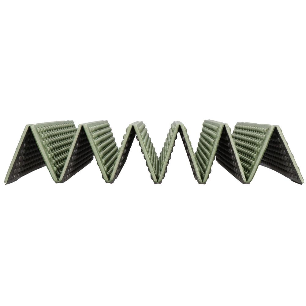 Saltea pliabila pentru camping sau plaja, 182x60 cm, spuma XPE, termoizolanta, pliere armonica, 12 segmente, verde - imagine 8
