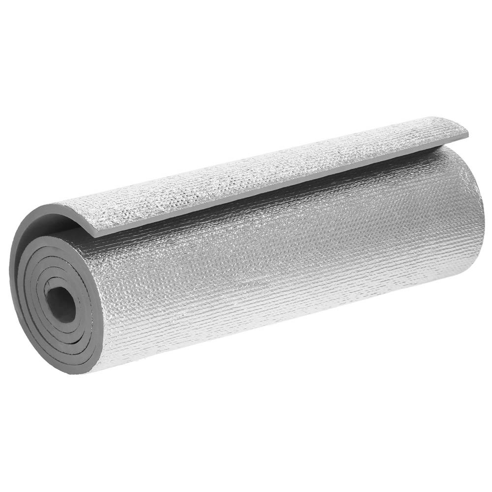 Saltea termoizolanta pentru camping sau plaja, 180x50 cm, spuma PE cu folie aluminiu, grosime 1 cm, gri - imagine 15