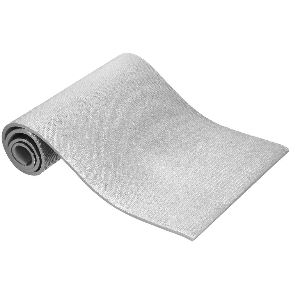Saltea termoizolanta pentru camping sau plaja, 180x50 cm, spuma PE cu folie aluminiu, grosime 1 cm, gri - imagine 20