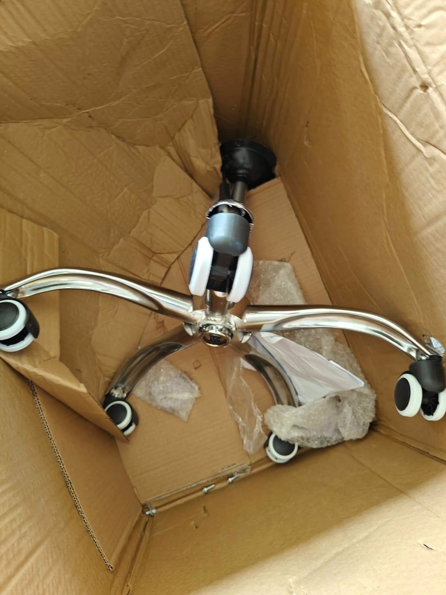 RESIGILAT: Scaun de birou ergonomic, tapitat cu catifea, 120kg, gri - imagine 4