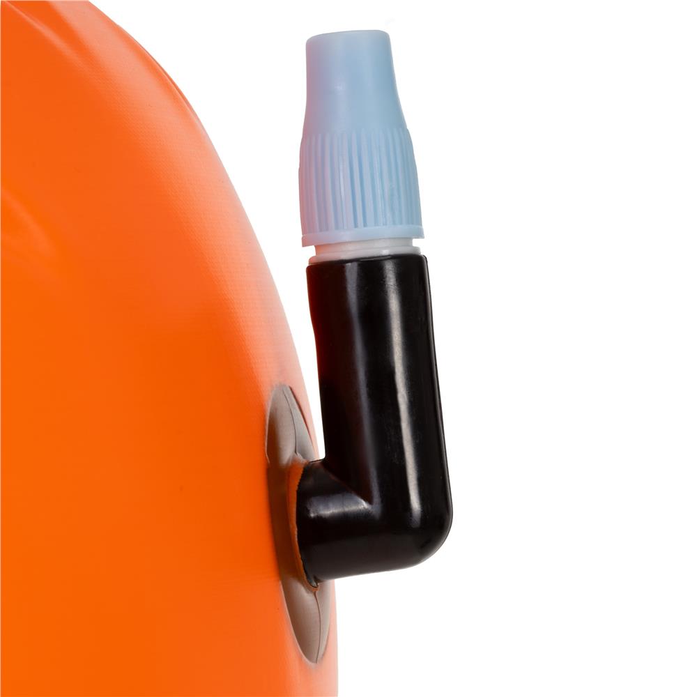 Geanta de inot cu spatiu depozitare uscat 2 in 1, geamandura gonflabila de siguranta, fereastra transparenta pentru utilizare telefon, 20 L, 42x22x15 cm, portocaliu fluorescent - imagine 24