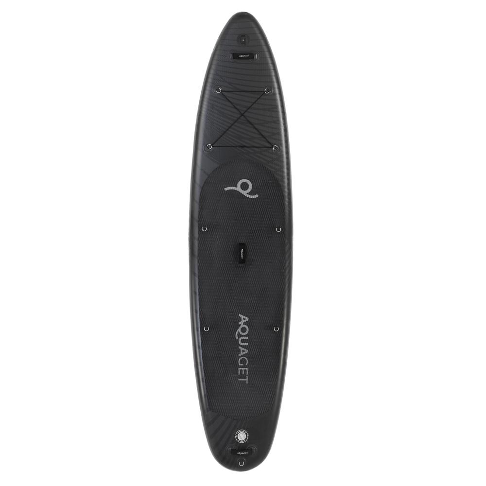 Set placa gonflabila Stand Up PaddleBoard 350x81x15 cm, cu pompa, kit de reparatii, geanta de transport, vasla, maxim 150 kg, negru - imagine 13