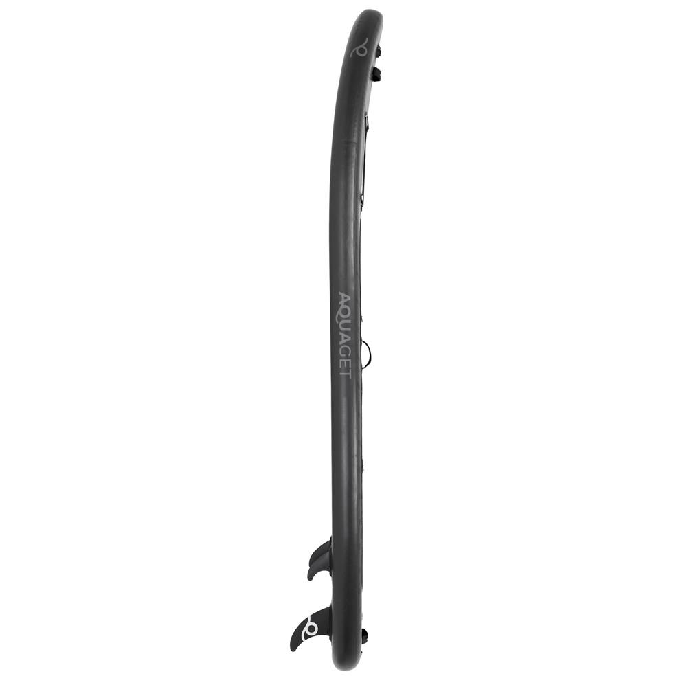 Set placa gonflabila Stand Up PaddleBoard 350x81x15 cm, cu pompa, kit de reparatii, geanta de transport, vasla, maxim 150 kg, negru - imagine 23