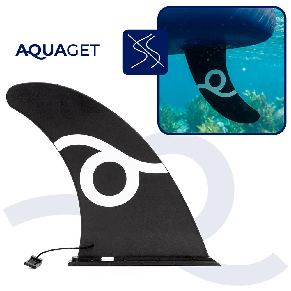 Set placa gonflabila Stand Up PaddleBoard 350x81x15 cm, cu pompa, kit de reparatii, geanta de transport, vasla, maxim 150 kg, negru - imagine 4