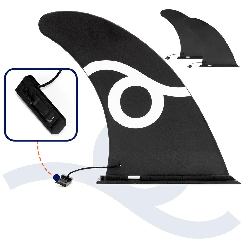 Set placa gonflabila Stand Up PaddleBoard 350x81x15 cm, cu pompa, kit de reparatii, geanta de transport, vasla, maxim 150 kg, negru - imagine 32