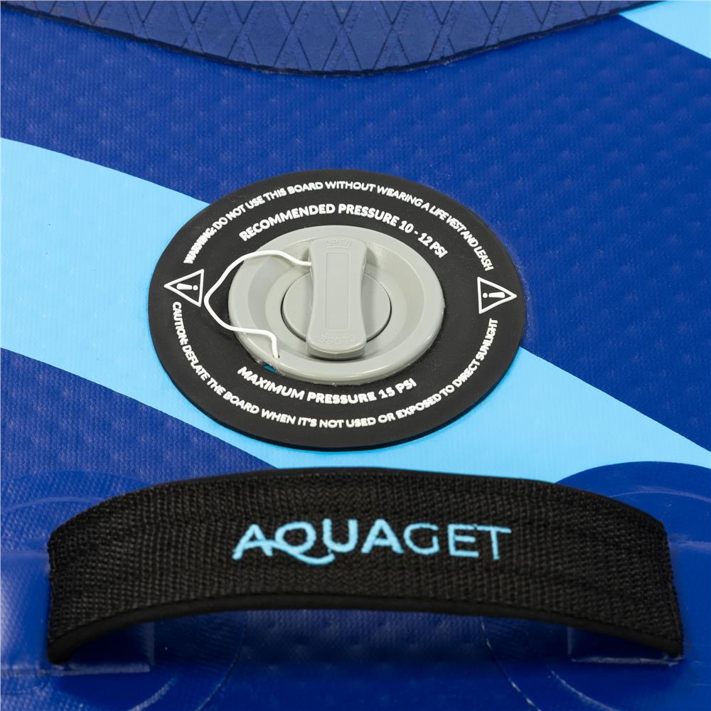 Set placa gonflabila Stand Up PaddleBoard 350x81x15 cm, cu pompa, kit de reparatii, geanta de transport, vasla, maxim 150 kg, albastru - imagine 21