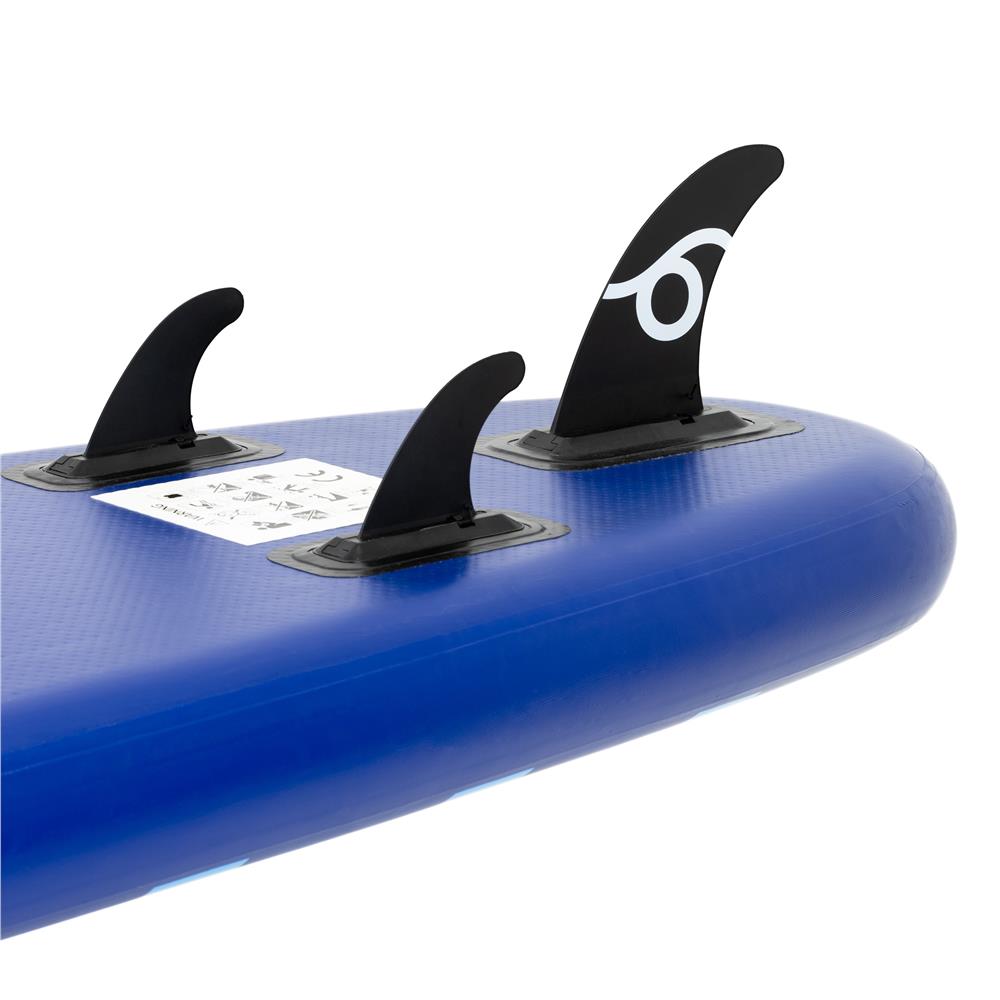Set placa gonflabila Stand Up PaddleBoard 350x81x15 cm, cu pompa, kit de reparatii, geanta de transport, vasla, maxim 150 kg, albastru - imagine 23