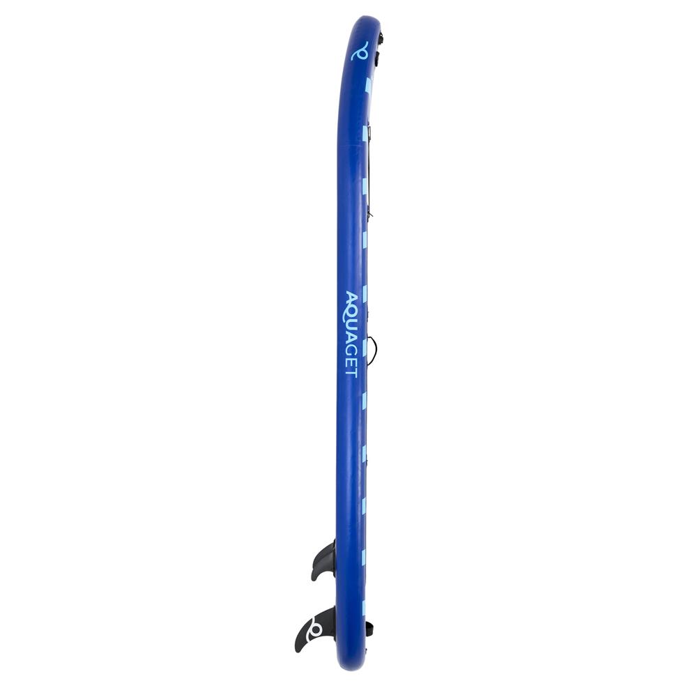 Set placa gonflabila Stand Up PaddleBoard 350x81x15 cm, cu pompa, kit de reparatii, geanta de transport, vasla, maxim 150 kg, albastru - imagine 26