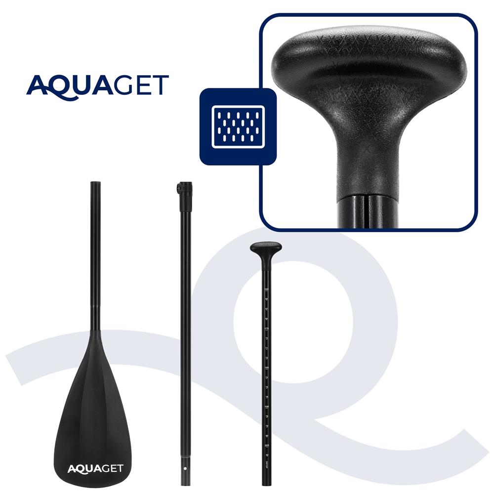 Set placa gonflabila Stand Up PaddleBoard 350x81x15 cm, cu pompa, kit de reparatii, geanta de transport, vasla, maxim 150 kg, albastru - imagine 5