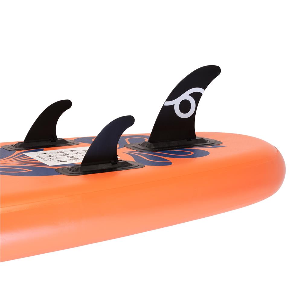 Set placa gonflabila Stand Up PaddleBoard 350x81x15 cm, cu pompa, scaun kayak, kit de reparatii, geanta de transport, vasla 2 in 1, maxim 220 kg, portocaliu - imagine 33