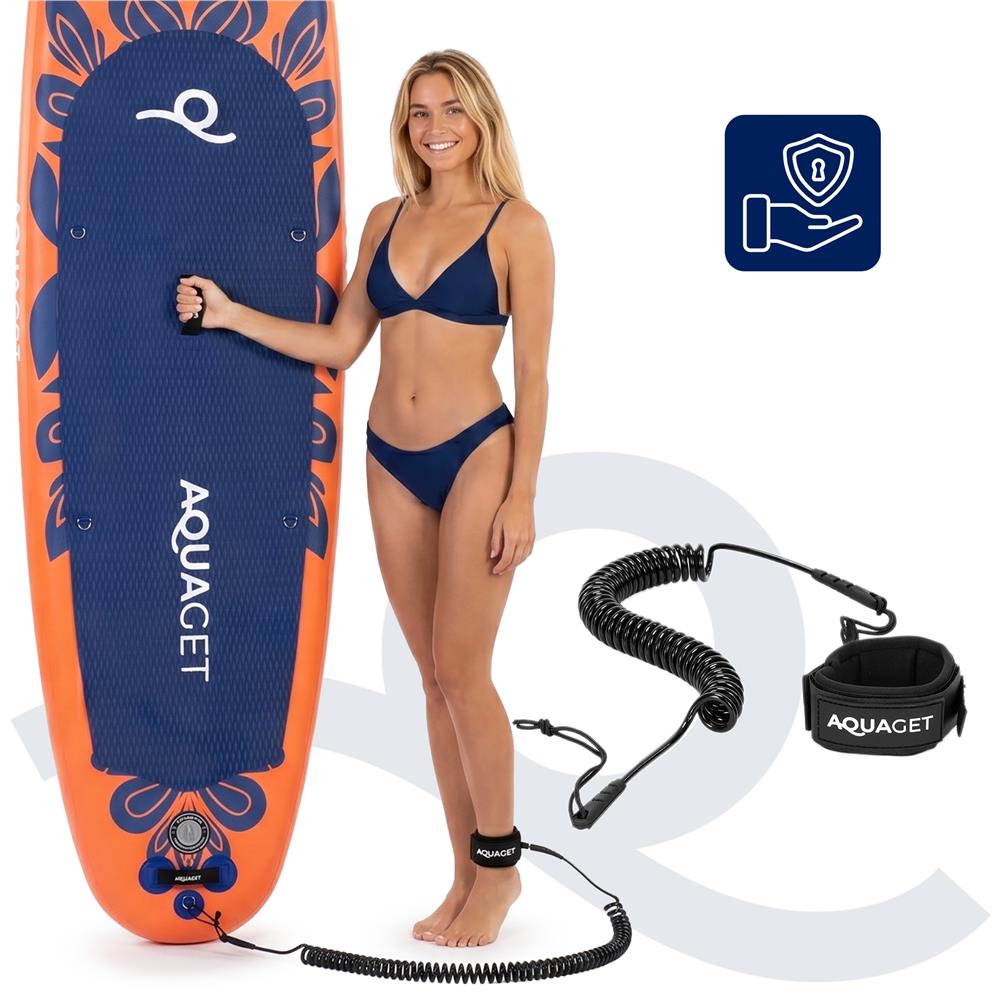 Set placa gonflabila Stand Up PaddleBoard 350x81x15 cm, cu pompa, scaun kayak, kit de reparatii, geanta de transport, vasla 2 in 1, maxim 220 kg, portocaliu - imagine 41