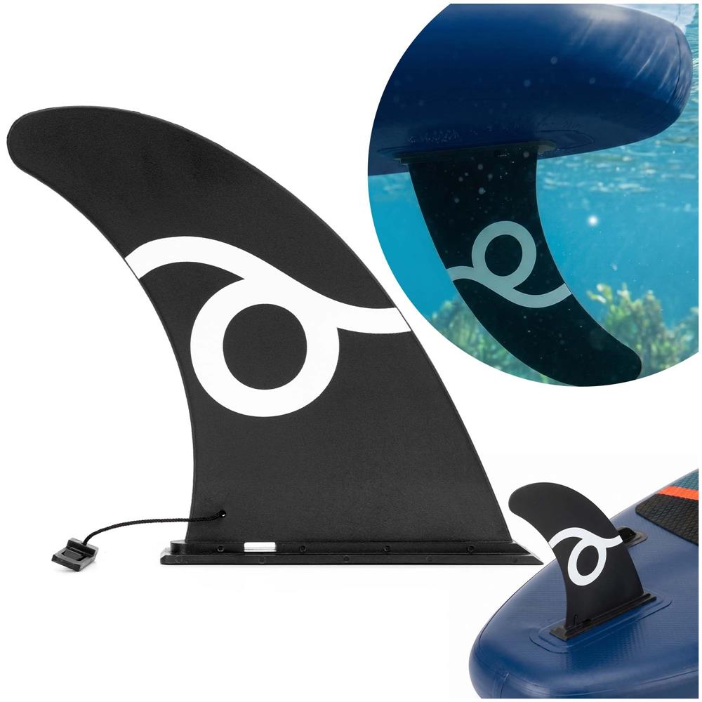 Inotatoare centrala pentru placa gonflabila SUP Stand Up PaddleBoard, slide-in 18x22 cm, neagra - imagine 2